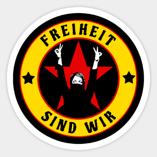 Thema freiheit sind wir Sticker